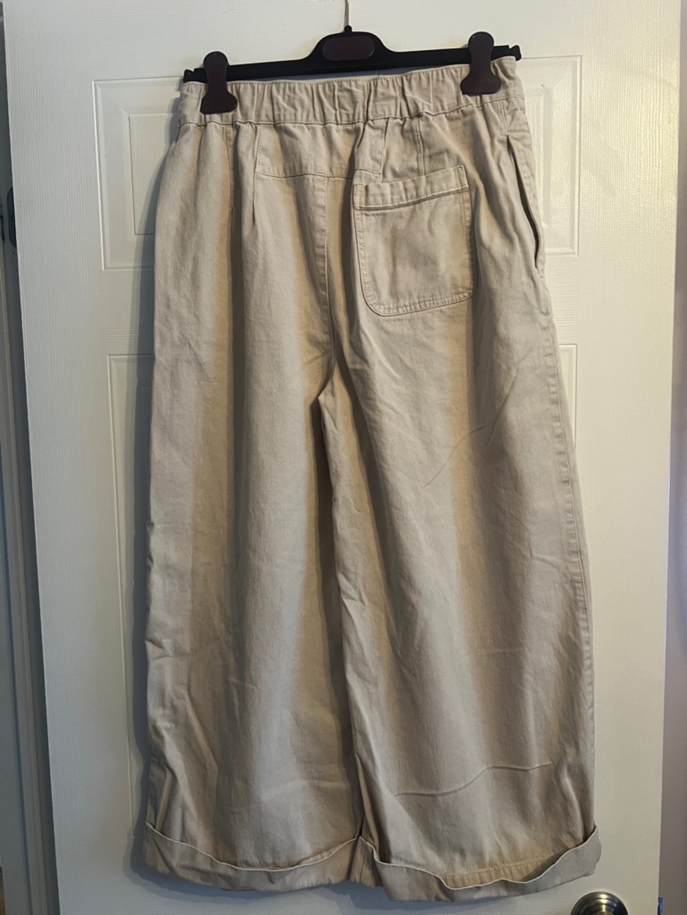 Free People After Love Cuff Pant in Sandshell Beige Small - Picture 7 of 8